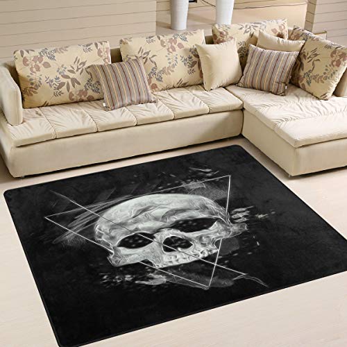 Use7 Kunstwerk Sugar Skull Halloween Dia De Los Muertos Teppich für Wohnzimmer Schlafzimmer 160 cm x 122 cm Use7 Kunstwerk Sugar Skull Halloween Dia De Los Muertos Teppich für Wohnzimmer Schlafzimmer 160 cm x 122 cm von Use7