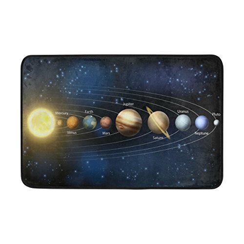 Use7 Magic Planet Solar System Universe Fußmatte Indoor Outdoor Eingang Fußmatte Bad 60 x 40 cm von Use7