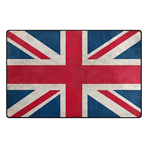 Use7 Teppich mit britischer Flagge, Vintage-Stil, rutschfest, für Wohnzimmer, Schlafzimmer, 100 x 150 cm von Use7