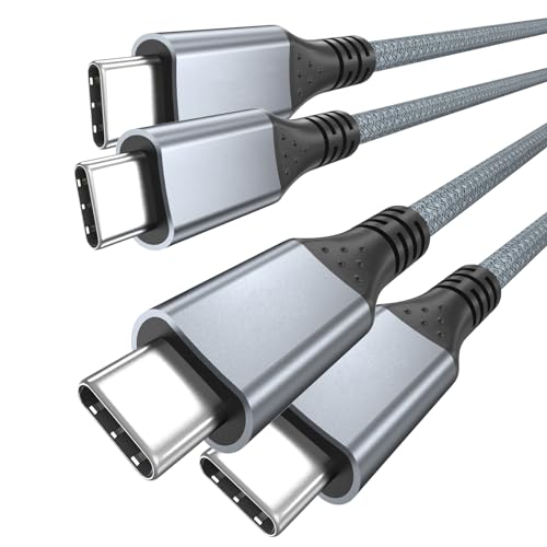 UseBean 240W USB C auf USB C Kabel 2m(2 Stück), USB C 3.2 Gen 2X2 20Gbps Ladekabel Lang, 4K@60Hz Display Video Typ-C Ladegerät Schnellladekabel für Thunderbolt 3/4 MacBook Pro/Air,Monitor,SSD,VR von UseBean