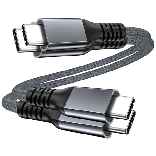 UseBean 240W USB4 Kabel 0.3M [2 Stück], Kurz USB 4 USB C auf USB C Ladekabel,40Gbps Datenkabel,8K@60Hz Thunderbolt 4 Videokabel für iPhone 15,Macbook, iPad Pro, Dock, SSD, Display, Galaxy S24 von UseBean
