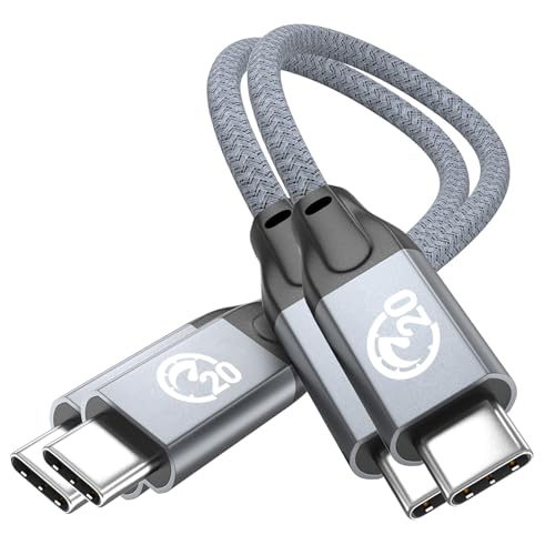 UseBean USB C auf USB C Kabel 100W 0.2M(2 Stück), Kurz USB 3.2 Gen 2X2 20Gbps Typ-C Ladekabel 5A PD Schnellladekabel,4K@60Hz Videoübertragung,für iPhone 15,MacBook Pro,iPad Air,Galaxy S23/S22 von UseBean