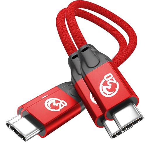 UseBean USB C auf USB C Kabel 100W 0.2M(2 Stück), Kurz USB 3.2 Gen 2X2 20Gbps Typ-C Ladekabel 5A PD Schnellladekabel,4K@60Hz Videoübertragung,für iPhone 15,MacBook Pro,iPad Air,Galaxy S23/S22 von UseBean