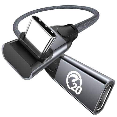 UseBean 240W USB C Verlängerungs Kabel 0.3M,90 Grad USB C Stecker auf USB C Buchse Kabel, USB 3.2 20Gbps 4K Video PD 3.1 Ladegerät,Typ C Extender,für PSVR2/USBC Hub/MacBook/iPhone15/Magsafe Ladegerät UseBean 240W USB C Verlängerungs Kabel 0.3M,90 Grad USB C Stecker auf USB C Buchse Kabel, USB 3.2 20Gbps 4K Video PD 3.1 Ladegerät,Typ C Extender,für PSVR2/USBC Hub/MacBook/iPhone15/Magsafe Ladegerät von UseBean