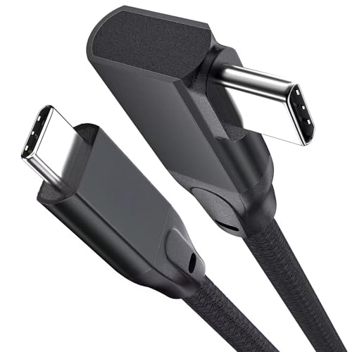 UseBean USB C auf USB C Kabel 100W 0.5M, Winkel Kurz USB C 3.2 Gen 2X2 20Gbps Datenkabel Display 4K, Typ-C PD Schnellladekabel Ladekabel für iPhone 15, Galaxy S24, MacBook Pro, iPad Pro/Air/Mini von UseBean