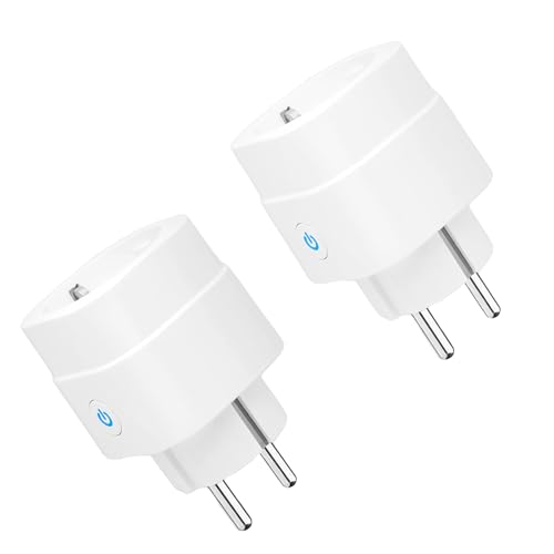 Alexa Steckdose, WLAN Smart Steckdose funktioniert mit Alexa Google Home, Sprachsteuerung, APP Fernsteuerung, 2,4GHz, 2pcs von UseeLink