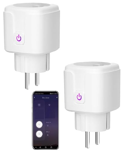 UseeLink zigbee 3.0 Smart Mini Stecker 16A 3600W Leistungsmesser funktioniert mit Echo kompatibel mit iOS/Android Assistant Hub ist erforderlich wei? (2-Pack) von UseeLink