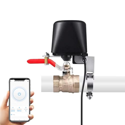 Wifi Smart Wasser/Gas Ventil, UseeLink Intelligente Ventilsteuerung AW713, Kompatibel mit Alexa/Google Home, Zur Bewässerungskontrolle in Gärten, Bauernhöfen usw, Kein Hub Erforderlich von UseeLink