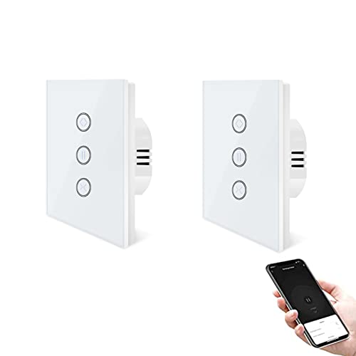 UseeLink ZigBee Rolladenschalter,Smart Rolladen Zeitschaltuhr,Kompatibel mit Smart Life/Tuya APP, arbeitet mit Alexa und Google Home, intelligenter Jalousieschalter mit Touch Panel (Hub erforderlich) von UseeLink