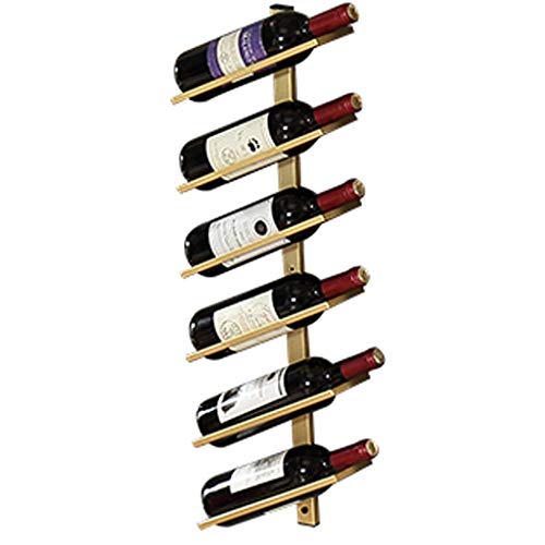 Organisieren Sie das Weinregal für die Küche, wandmontiertes Metall, hohes vertikales Weinlagerregal für 4/6/8 Flaschen, Weinregal, Flaschenständer, Flaschenhalter, kleines Weinregal für Bar, Weinkel von UsmAsk