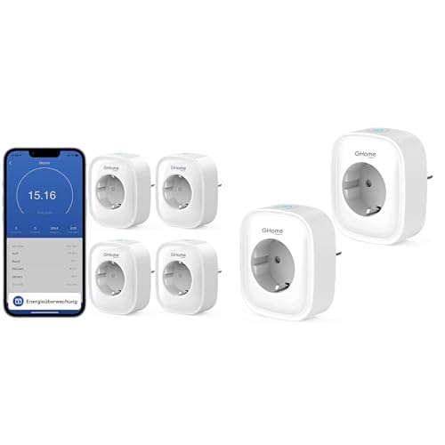 Usmart Smart Wlan Steckdose 16A, Alexa Steckdose 4er Pack & Smart Wlan Steckdose 16A, Alexa Steckdose 2 Packs, Smart Home Plug Kompatibel mit Alexa Google Home, App Fernbedienung von Usmart