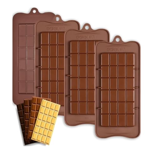 Dubai Schokolade Form, Schokoladenform Silikon Tief Silikonform, Schokolade Antihaftbeschichtung Schokoladenform Silikonform Schokolade Form Dubai Schokolade Pistazie Zum Backen Zu Hause (C 4PCS) von Usper