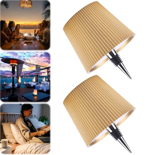 Kabellose Flaschenlampe Lampe Für Flaschenhals, Flaschenlicht Lampe Aufsatz Led Aufladbar, Lampenschirm Für Flaschen Touch Lampe Kabellos Flaschenleuchte 3 Farben Für Bars Restaurants (Gold B 2PCS) Kabellose Flaschenlampe Lampe Für Flaschenhals, Flaschenlicht Lampe Aufsatz Led Aufladbar, Lampenschirm Für Flaschen Touch Lampe Kabellos Flaschenleuchte 3 Farben Für Bars Restaurants (Gold B 2PCS) von Usper