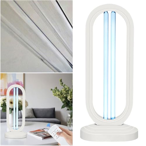 UV Desinfektionsturm Uv Lampe, UV Sterilisator UVC Lampe Desinfektion, UV KeimtöTende Lampe Uv Sterilisator Desinfektion Mit 3-Gang-Timing Und Fernbedienungsfunktion (Weiß, 1PCS) von Usper