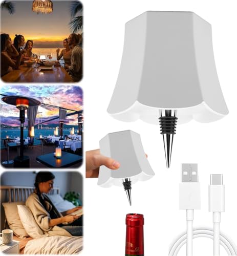 Usper Kabellose Flaschenlampe Lampe Für Flaschenhals, Flaschenlicht Lampe Aufsatz Led Aufladbar, Lampenschirm Für Flaschen Touch Lampe Kabellos Flaschenleuchte 3 Farben Für Bars Restaurants (Weiß C) Usper Kabellose Flaschenlampe Lampe Für Flaschenhals, Flaschenlicht Lampe Aufsatz Led Aufladbar, Lampenschirm Für Flaschen Touch Lampe Kabellos Flaschenleuchte 3 Farben Für Bars Restaurants (Weiß C) von Usper