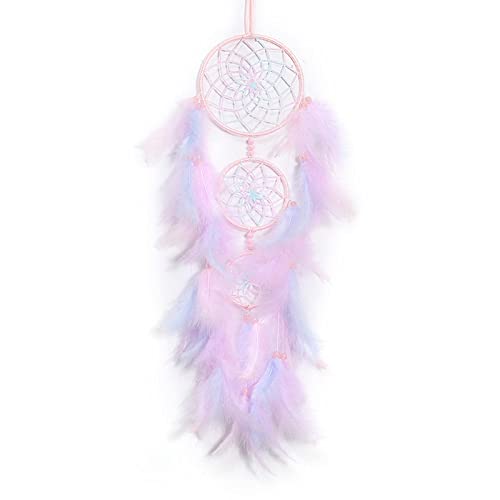 Traumfänger Dreamcatcher, Rosa Feder Gewebte Blume Totem Mädchen Traumfänger Pastell Geschichte Ornamente Kreative Handgemachte Wandbehang Luftdekoration Handwerk, Hochzeitsfest Geschenk, Mit Licht Traumfänger Dreamcatcher, Rosa Feder Gewebte Blume Totem Mädchen Traumfänger Pastell Geschichte Ornamente Kreative Handgemachte Wandbehang Luftdekoration Handwerk, Hochzeitsfest Geschenk, Mit Licht von Utablecloth