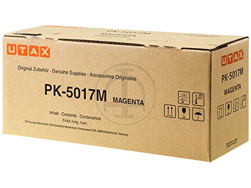 Original Utax 1T02TVBUT0 / PK-5017 M, Premium Drucker-Kartusche, Magenta, 6000 Seiten von Utax