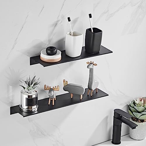 Utaxuper Duschregal Badezimmer Regal Duschablage Ohne Bohren Badezimmer Regal Selbstklebender Aluminium Wandregal Shampoo Halterung Für Bad Küche Schwarz Schwarz 30 cm von Utaxuper
