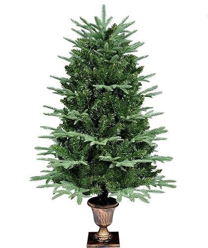 Weihnachtsbaum 120cm, Uten Christbaum mit PE Nadeln, spezielle Basis, Weihnachtsdeko von Uten