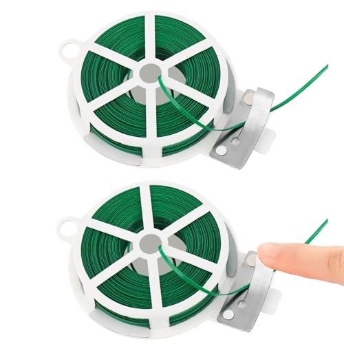 100M Pflanzen Bindedraht Dünn, 2 Roll Garden Twistee Tie with Dispenser and Cutter, Pflanzendraht Rankhilfe for Organising, DIY Craft Projects 100M Pflanzen Bindedraht Dünn, 2 Roll Garden Twistee Tie with Dispenser and Cutter, Pflanzendraht Rankhilfe for Organising, DIY Craft Projects von Utensilsto