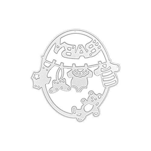 Uteruik Baby Stanzformen Metall Prägeschablonen Vorlage für Kartenherstellung Scrapbooking Album DIY Handwerk Dekoration von Uteruik