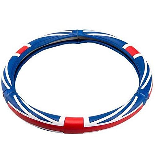 Uteruik Classic Union Jack UK Flagge Mini Lenkradbezug 38 cm Gummi für Mini Cooper Countryman Clubman R55 R56 R60 von Uteruik