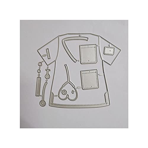 Uteruik Metall-Stanzformen Krankenschwester-Uniform Prägeschablonen Schablone Form für Kartenherstellung DIY Scrapbooking Album Handwerk Uteruik Metall-Stanzformen Krankenschwester-Uniform Prägeschablonen Schablone Form für Kartenherstellung DIY Scrapbooking Album Handwerk von Uteruik