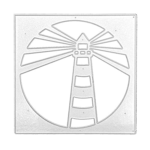 Uteruik Stanzschablonen Leuchtturm Metall Vorlage Formen Prägewerkzeug für DIY Kartenherstellung Scrapbooking Fotoalbum von Uteruik