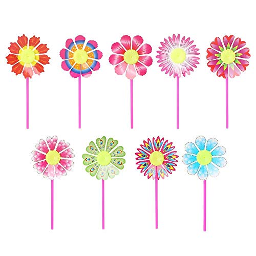 Uteruik Windrad Windmühle Dekoration Party Garten Windrad Taubenabwehr Maulwürfe 10 Stück k-#9 von Uteruik