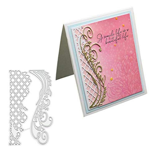 Stanzformen für Kartenherstellung, Blumen-Hintergrund, Metall-Stanzformen zum Basteln, Scrapbooking, Papierkarten, Alben, Fotohandwerk, silberfarben von Uticon