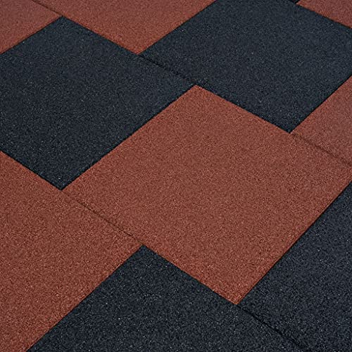 Utiny Fallschutzfliesen 6 STK. Gummi 50 x 50 x 3 cm Rot Utiny Fallschutzfliesen 6 STK. Gummi 50 x 50 x 3 cm Rot von Utiny