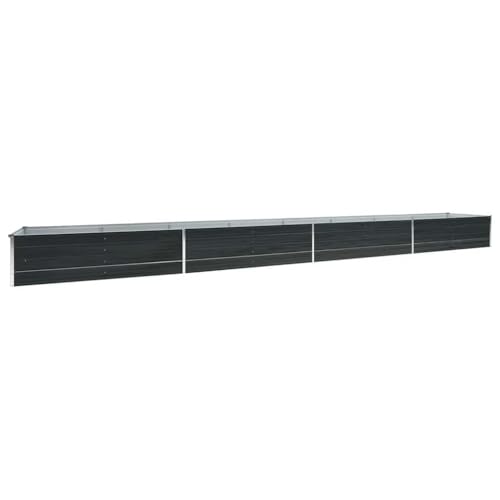 Utiny Garten-Hochbeet Verzinkter Stahl 600x80x45 cm Anthrazit Gartenbeet Pflanzbeet Frühbeet Pflanzkasten Blumenkübel Utiny Garten-Hochbeet Verzinkter Stahl 600x80x45 cm Anthrazit Gartenbeet Pflanzbeet Frühbeet Pflanzkasten Blumenkübel von Utiny