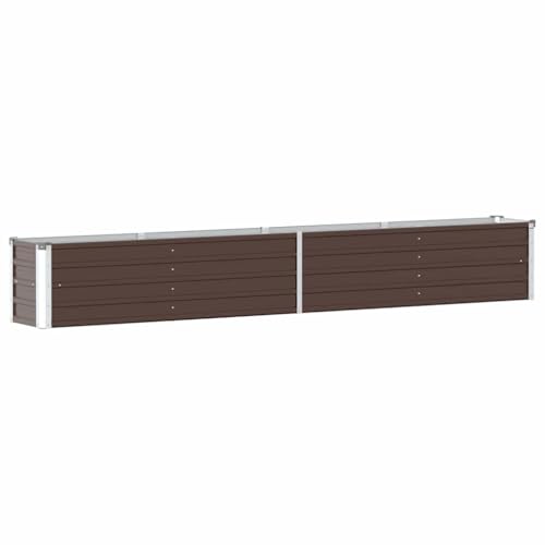 Utiny Hochbeet Braun Gartenbeet Frühbeet Pflanzbeet Kräuterbeet Blumenkasten 320 x 40 x 45 cm Utiny Hochbeet Braun Gartenbeet Frühbeet Pflanzbeet Kräuterbeet Blumenkasten 320 x 40 x 45 cm von Utiny