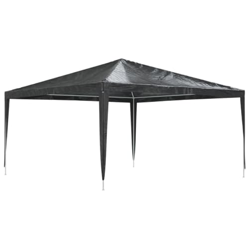Utiny Profi-Partyzelt 4×4 m Anthrazit 90 g/m²Gartenzelt Festzelt Wasserdicht von Utiny