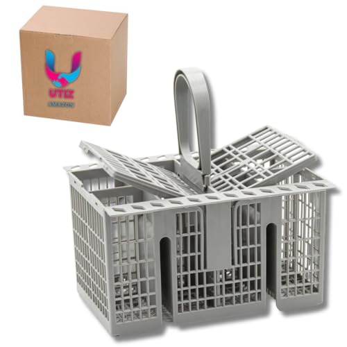 Utiz Besteckkorb C00257140 mit Griff und Deckel für Indesit Geschirrspüler & Whirlpool Universal Deluxe Geschirrspüler von UTIZ