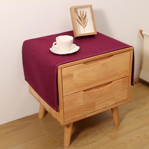 Utobanh Kleine Nachttischdecke, Tischschutz, Heimdekoration, Stofftischdecke, Nachttisch, Tischabdeckung, Deckchen für Möbeldekoration (40,6 x 89,9 cm) von Utobanh