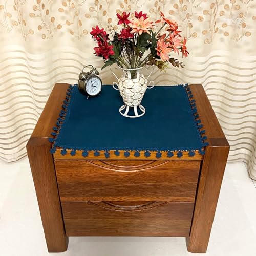 Utobanh Vintage-Blumen-Tischdecke, Blumenmuster, kleine quadratische Tischdecke, kleine Kartentischdecke, Nachttischdecke von Utobanh