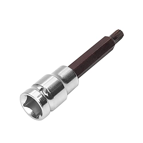 Utoolmart 1/2 "Antrieb x M8 (8 mm) Triple Square Spline Bit-Buchse, S2 Stahlbits, CR-V-Buchsen 4" Länge 1 Stück von Utoolmart