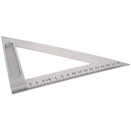 Utoolmart 180 mm Messschieber doppelseitig dicke Waage metrisches Dreieck Lineal quadratisch Edelstahl Zeichnung Tischlerei Messwerkzeug von Utoolmart