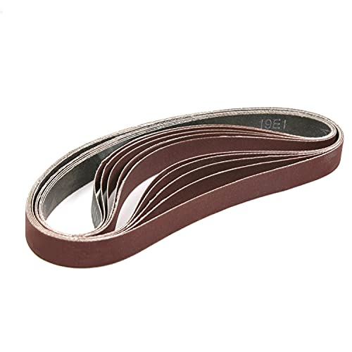 Utoolmart 457 x 13 mm Schleifband, hohe Festigkeit, Schleifmittel, wasserdicht, Polierfarbe, Oberflächenschleifband, super Zähigkeit, 400er-Körnung, 10 Stück von Utoolmart