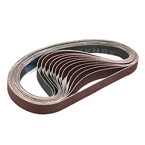 Utoolmart 457 x 13 mm Schleifband, hohe Festigkeit, Schleifmittel, wasserdicht, zum Polieren von Farbe, Oberflächenschleifen, Schleifband, super Zähigkeit, Körnung 120, 15 Stück von Utoolmart