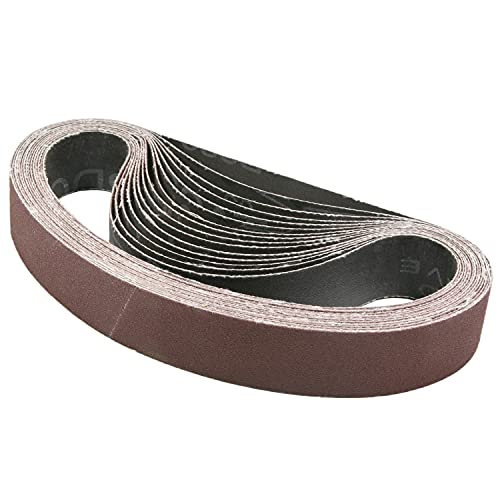 Utoolmart 533 x 30 mm Schleifband, hohe Festigkeit, Schleifmittel, wasserdicht, zum Polieren von Farbe, Oberflächenschleifen, Schleifband, super Zähigkeit, Körnung 120, 15 Stück von Utoolmart