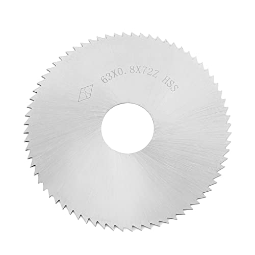 Utoolmart 72T Kreissägeblatt, 63 mm Außendurchmesser, 16 mm Innendurchmesser, Kreissäge, Fräser, Schlitzsäge zum Abschneiden von Trennsäge, Kupfer, Metall, Kunststoff, Holz, 1 Stück von Utoolmart