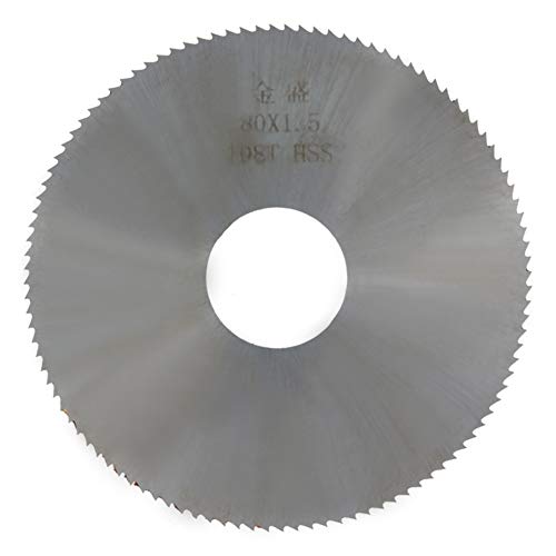Utoolmart 80 mm x 22 mm x 1,5 mm 108T HSS Stahl rund Schlitzsäge Cutter von Utoolmart