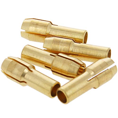 Utoolmart Brass Drill Chuck Collet Bits 3.2mm for Dremel Rotary Tools 5Pcs von Utoolmart