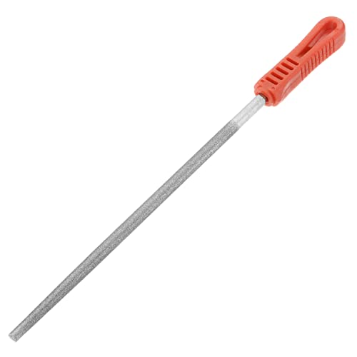 Utoolmart Diamantschärfer Stahlstab Messer Karbonstahl für Holz Metall halbrund rund flach dreieckig Feilen diamantbeschichtet Wetzstab 1 Stück von Utoolmart