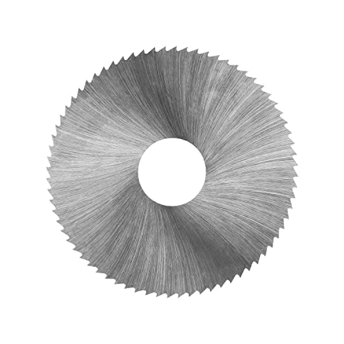 Utoolmart HSS Kreissägeblatt Scheibe 60 mm Durchmesser 72 Zähne 16 mm Dorn Trennscheibe mit 0,5 mm Dicke für Holz, Kunststoff, Metall von Utoolmart