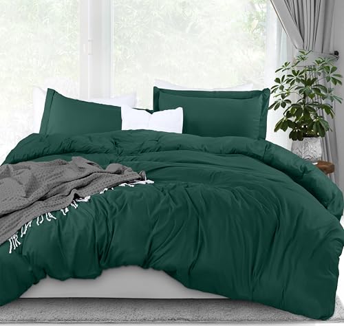 Utopia Bedding 3-teiliges Bettwäsche-Set mit Reißverschluss, King-Size, 1 Bettbezug mit 2 Kissenbezügen, ultraweiche gebürstete Mikrofaser, 264 x 228 cm, King-Size von Utopia Bedding