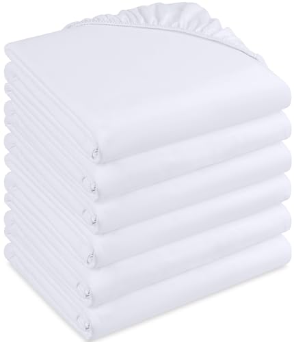 Utopia Bedding - 6er Set Spannbettlaken 160 x 200 cm - Weiß - Gebürstete Mikrofaser Spannbetttuch - 35 cm Tiefe Tasche Utopia Bedding - 6er Set Spannbettlaken 160 x 200 cm - Weiß - Gebürstete Mikrofaser Spannbetttuch - 35 cm Tiefe Tasche von Utopia Bedding