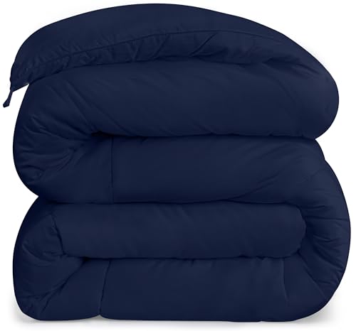 Utopia Bedding All Season 250 GSM Comforter - Soft Down Alternative Comforter - Plush Siliconized Fiberfill Duvet Insert - Box Stitched (King/Cal King, Navy) von Utopia Bedding